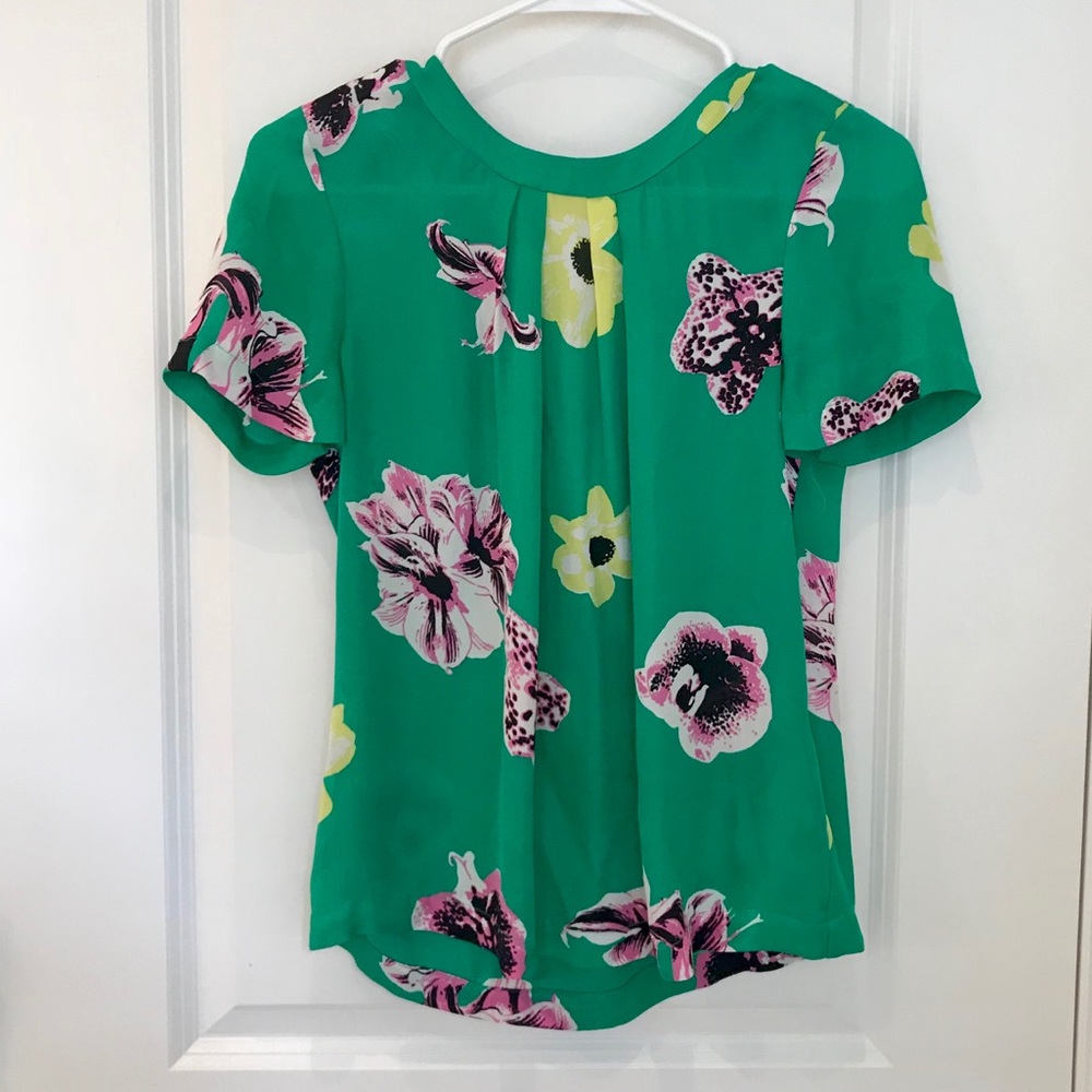 J CREW - Punk Floral Print top